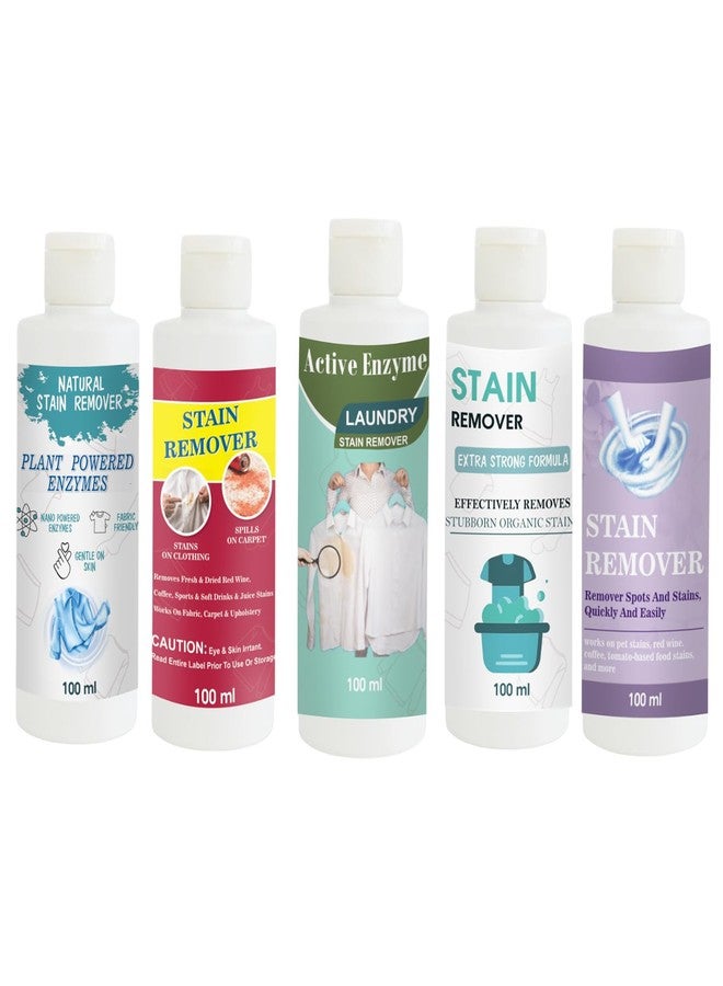 TOOVUS Stain Remover Combo Pack of Shirt, Red, Pista, Doll and Purple Stain Remover | Multi-Surface Cleaning Solution for Clothes, Fabrics, Upholstery (100 g Each) - Image 1